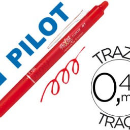 Bolígrafo Pilot Frixion Clicker borrable tinta roja